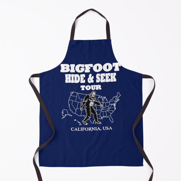 Item preview, Bigfoot Hide & Seek concert tee -CALIFORNIA USA funny gift designed and sold by BRtisticDesigns.