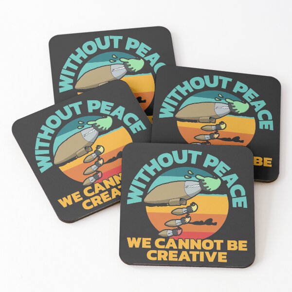 Item preview, Without Peace, We Cannot Be Creative - Paint Brush Bomber designed and sold by Chubuter.