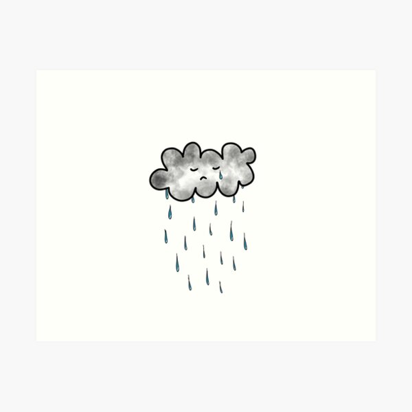 Láminas artísticas: Llorando Nube Lluvia | Redbubble Láminas artísticas: Llorando Nube Lluvia | Redbubble