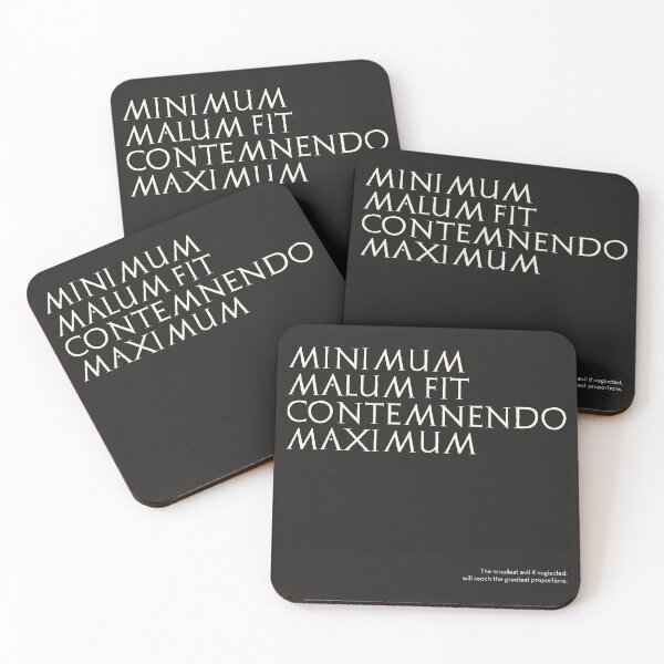 Item preview, Graffiti of Pompeii - MINIMUM MALUM FIT CONTEMNENDO MAXIMUM designed and sold by MetaPhyStore.
