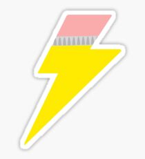 Pencil Bolt Sticker