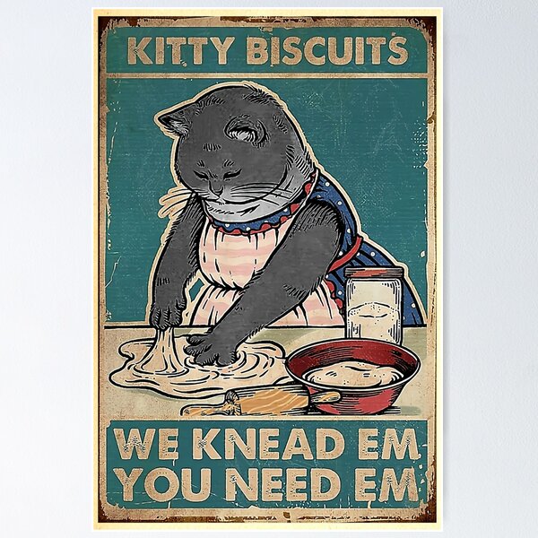 Item preview, Black Cat Kitty Biscuits We Knead Em You Need Em designed and sold by LittleStep.
