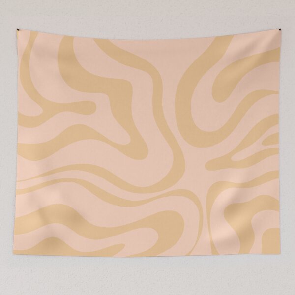 Item preview, Modern Liquid Swirl Abstract Pattern in Blush Sand designed and sold by kierkegaard.