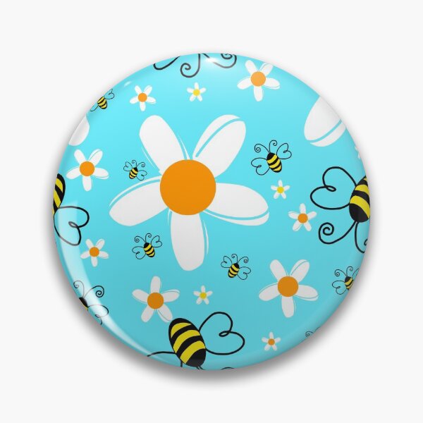 Item preview, Spring pattern Chamomile and bees designed and sold by Aleksey888.
