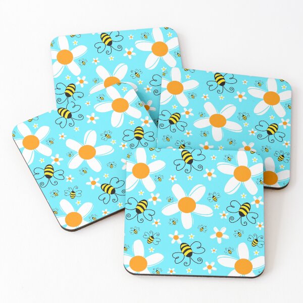 Item preview, Spring pattern Chamomile and bees designed and sold by Aleksey888.