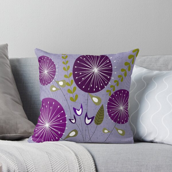 Item preview, Purple Mid-Century Modern Flowers designed and sold by gailg1957.