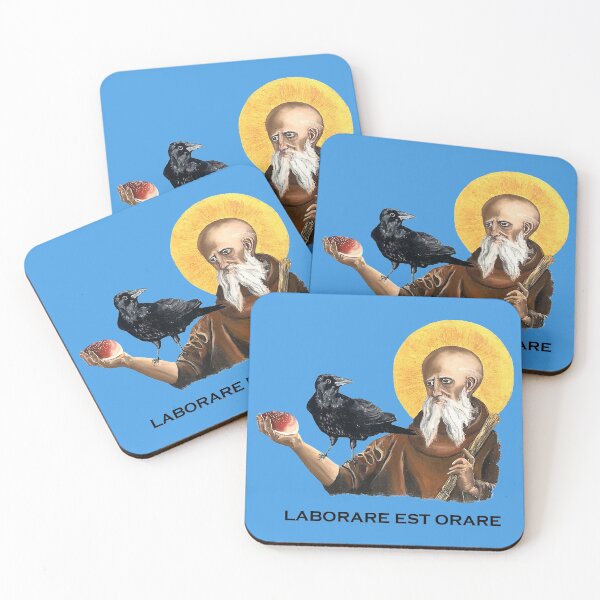 Item preview, Saint Benedict - To work is to pray designed and sold by LunaticPainter.