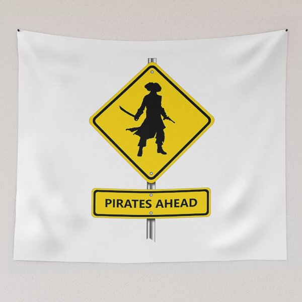 Item preview, Pirates T-ShirtAarrgghh! There Be Pirates Ahead! designed and sold by LuxaVinfa.