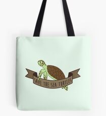 Rette die Meeresschildkröten Tote Bag