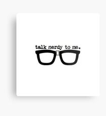 talk nerdy to me Metal Print