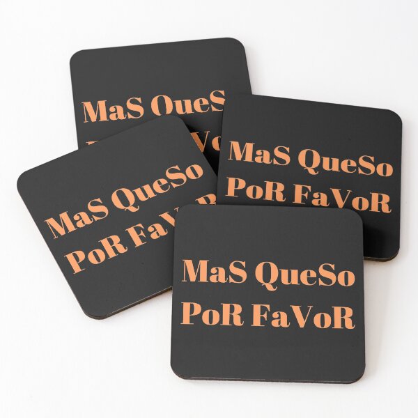 Item preview, MAS QUESO POR FAVOR designed and sold by Swooncake Press.