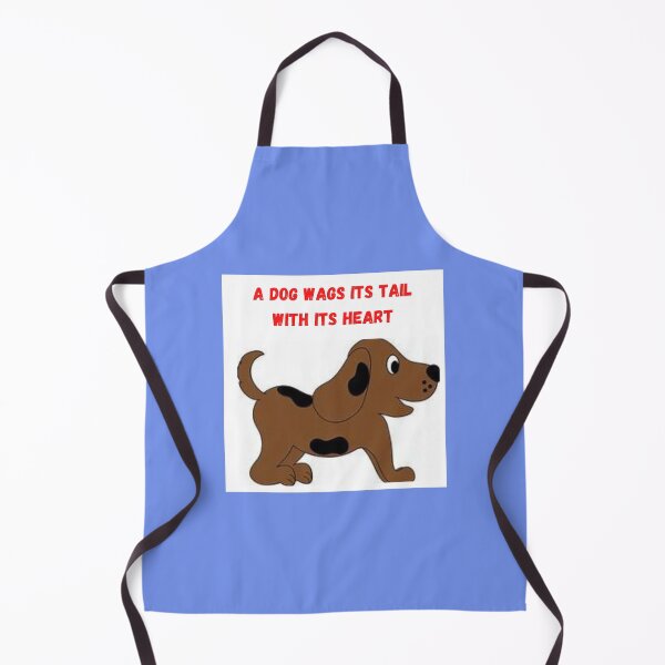 Item preview, " A DOG WAGS ITS TAIL WITH ITS HEART " CUTE DOG DESIGN designed and sold by findsbyjune374.