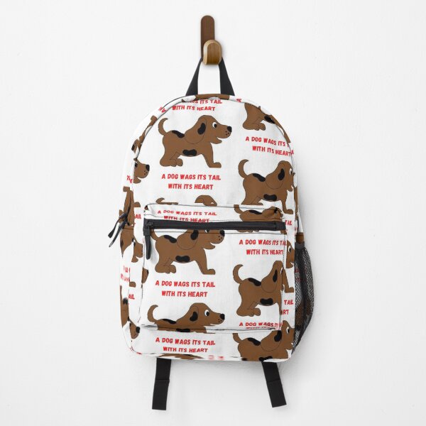 Item preview, " A DOG WAGS ITS TAIL WITH ITS HEART " CUTE DOG DESIGN designed and sold by findsbyjune374.