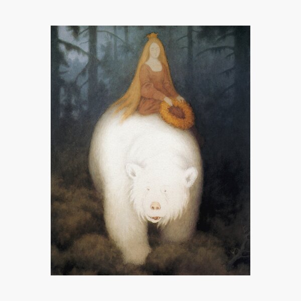 Princess on the White Bear Theodor Kittelsen illustration   Photographic Print