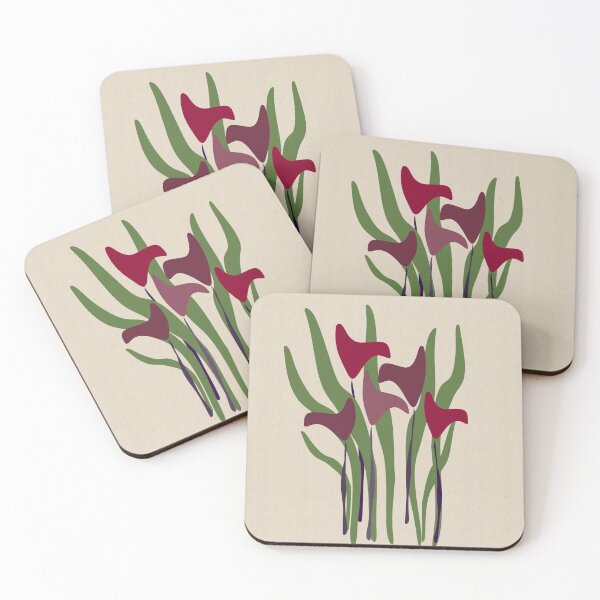 Item preview, Calla Plant Purple Linen designed and sold by technotext.