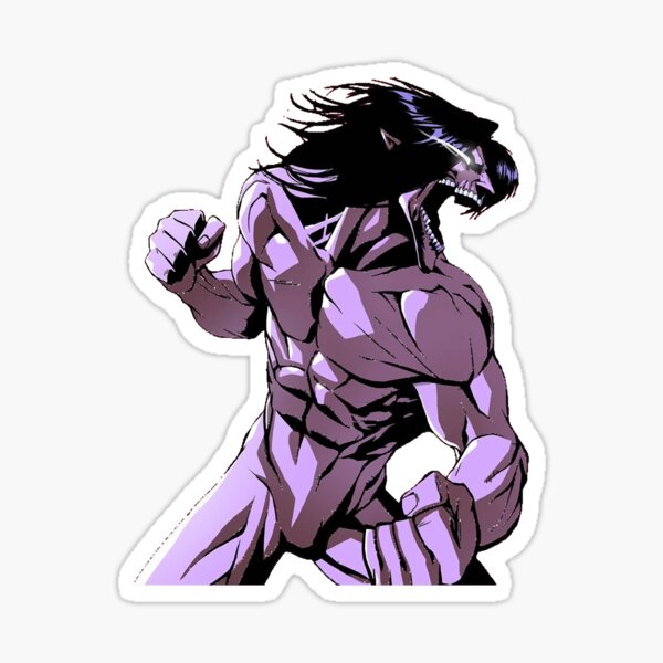 Attack titans eren yeager Sticker