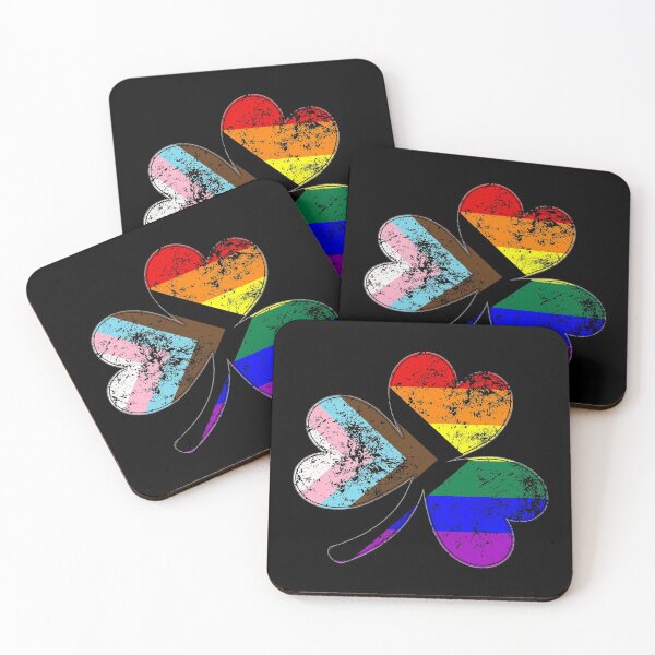 Item preview, LGBTQ Progress Pride Shamrock designed and sold by Patrick Hiller.