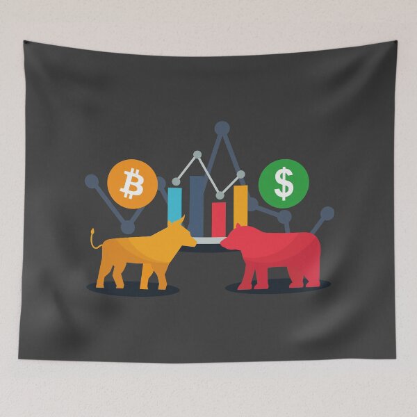 Item preview, Bitcoin Dollar Bull and Bear designed and sold by AeroAstro.