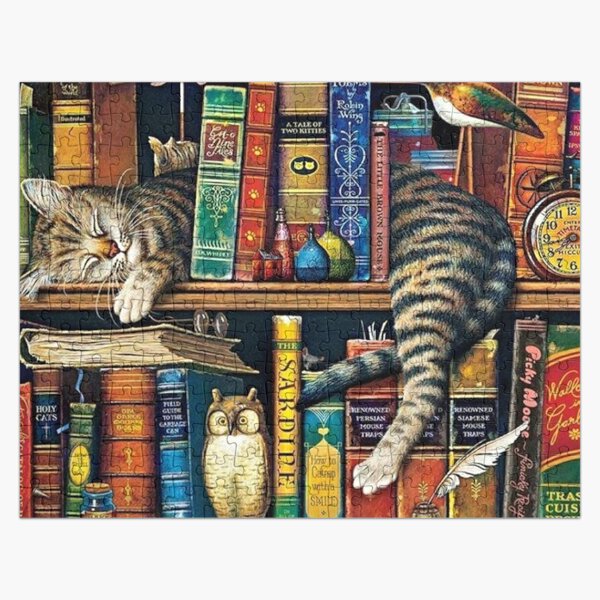 Cra-Z-Art - RoseArt - Fancy Cats - Library Mischief - 750 piece jigsaw  puzzle