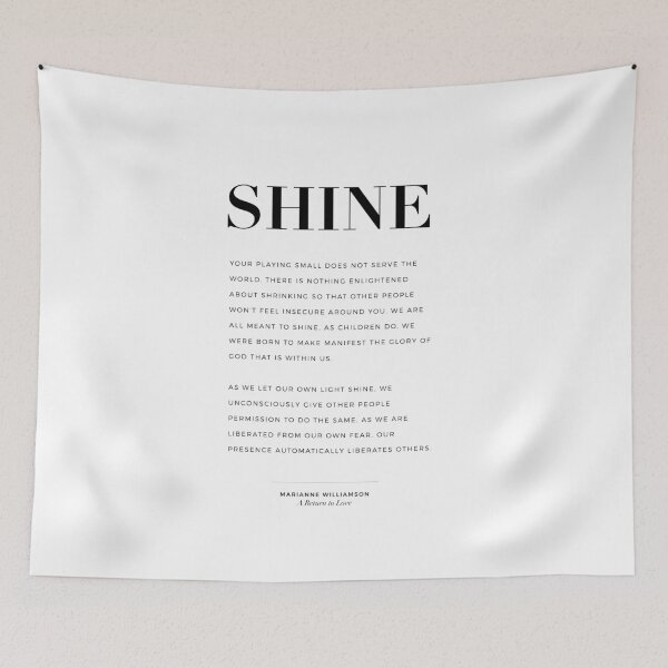 Item preview, Shine 1: Quote from Marianne Williamson, A Return to Love designed and sold by The Art of the  Pause.