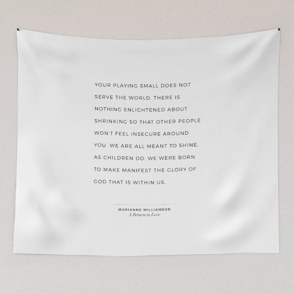 Item preview, Shine 2: Quote from Marianne Williamson A Return to Love designed and sold by The Art of the  Pause.