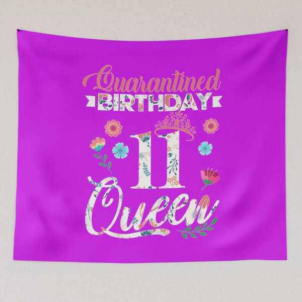 Item preview, 11th Birthday Queen Womens Quarantine 2021 11 Years Old designed and sold by anniversaryshop.