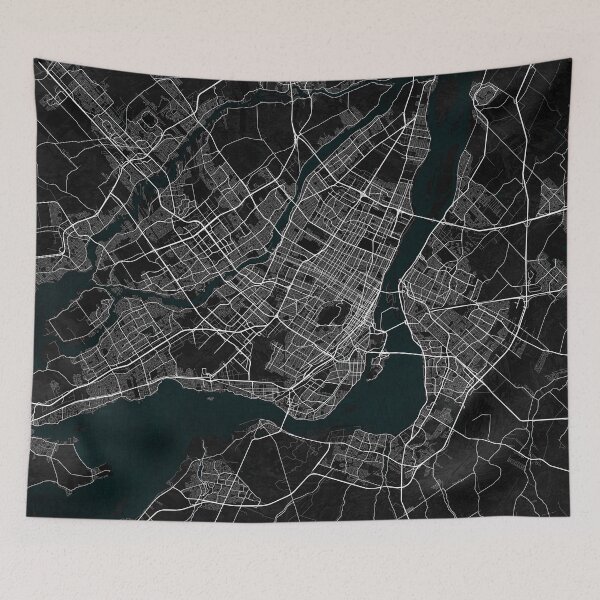 Item preview, Montreal City Map of Canada - Dark designed and sold by deMAP.