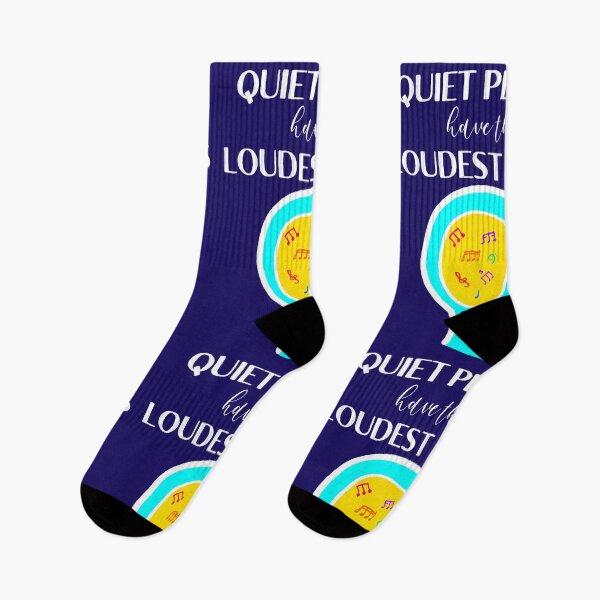 Item preview, Quiet people have the loudest minds music brain  designed and sold by DesignsofNote.