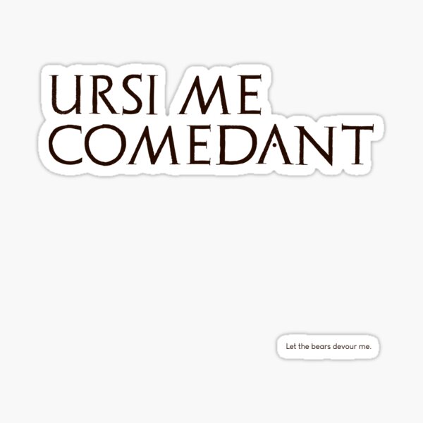 Item preview, Graffiti of Pompeii - URSI ME COMEDANT designed and sold by MetaPhyStore.
