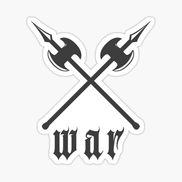 "war" Sticker for Sale by Redbubble