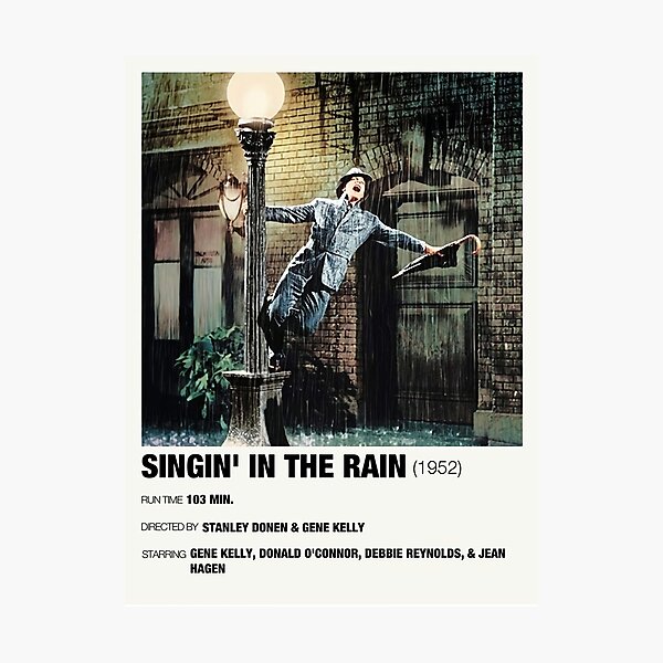 sing:in the rain Photographic Print