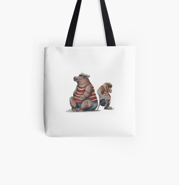 Guests of the Bath 2 All Over Print Tote Bag