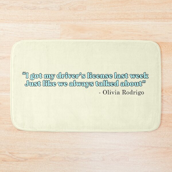 Item preview, Drivers License Song Lyric Design [Blue Variant] designed and sold by HeyFellowKids.