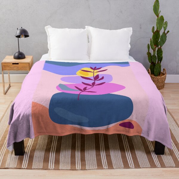 Item preview, Abstract shapes of stones and a branch with leaves designed and sold by LiliyaSavelieva.
