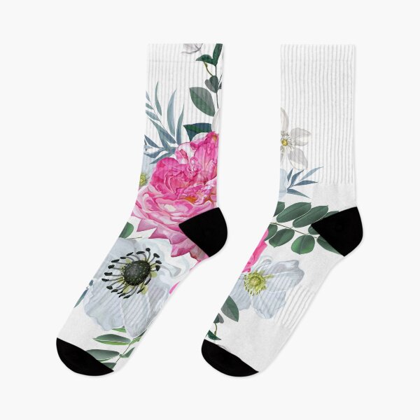 Item preview, Tropical plant with white rose and wild flower purple color designed and sold by WeeraS.