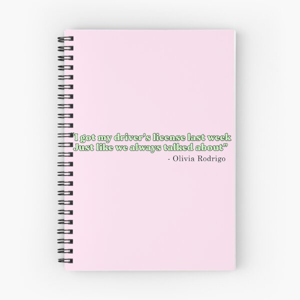 Item preview, Drivers License Song Lyric Design [Green Variant] designed and sold by HeyFellowKids.