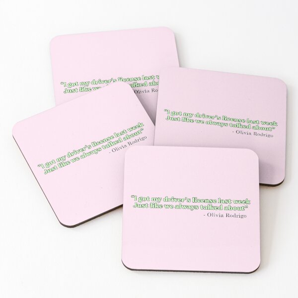 Item preview, Drivers License Song Lyric Design [Green Variant] designed and sold by HeyFellowKids.