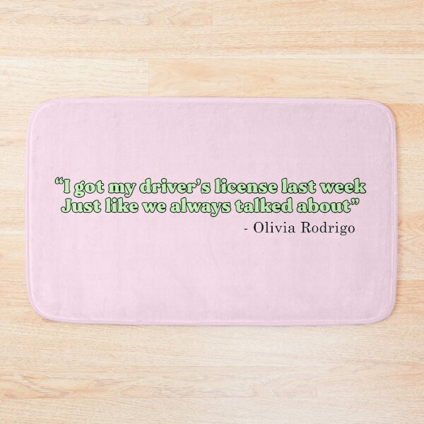 Item preview, Drivers License Song Lyric Design [Green Variant] designed and sold by HeyFellowKids.