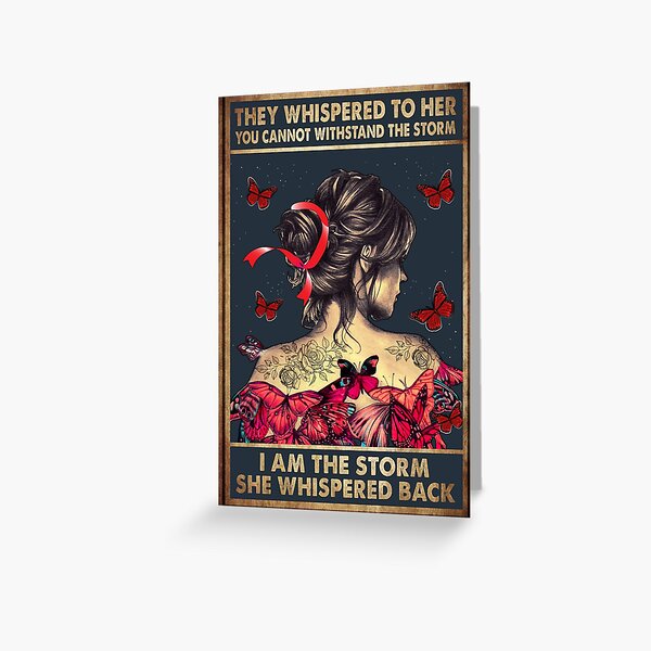 Item preview, Vintage They Whispered To Her You Cannot Withstand The Storm, I Am The Storm She Whispered Back designed and sold by LuvSeven.