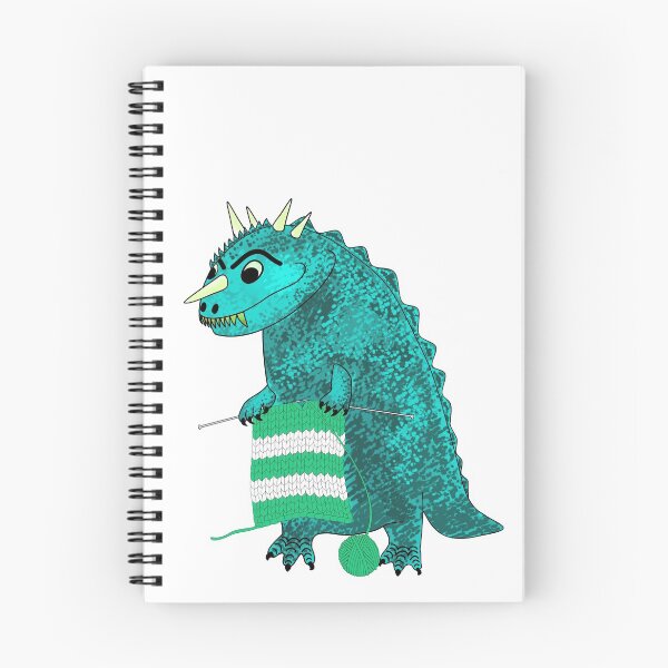 Item preview, Knitting dino designed and sold by SnailAndCo.