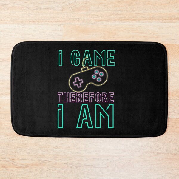 Item preview, I Game Therefore I Am Neon Design designed and sold by SweetAndSpice.