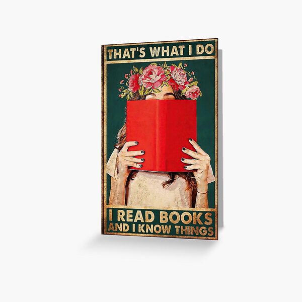 Artikel-Vorschau von Vintage Das ist, was ich tue. Ich lese Bücher und ich weiß Dinge, designt und verkauft von LuvSeven.
