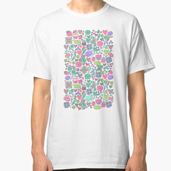 Macarons and flowers Classic T-Shirt