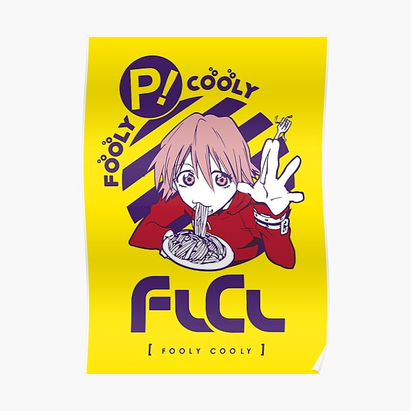 Haruhara FLCL yellow Poster