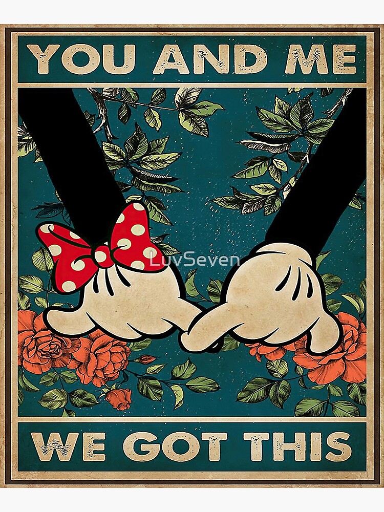 Vintage Mouse Couple You And Me We Got This by LuvSeven