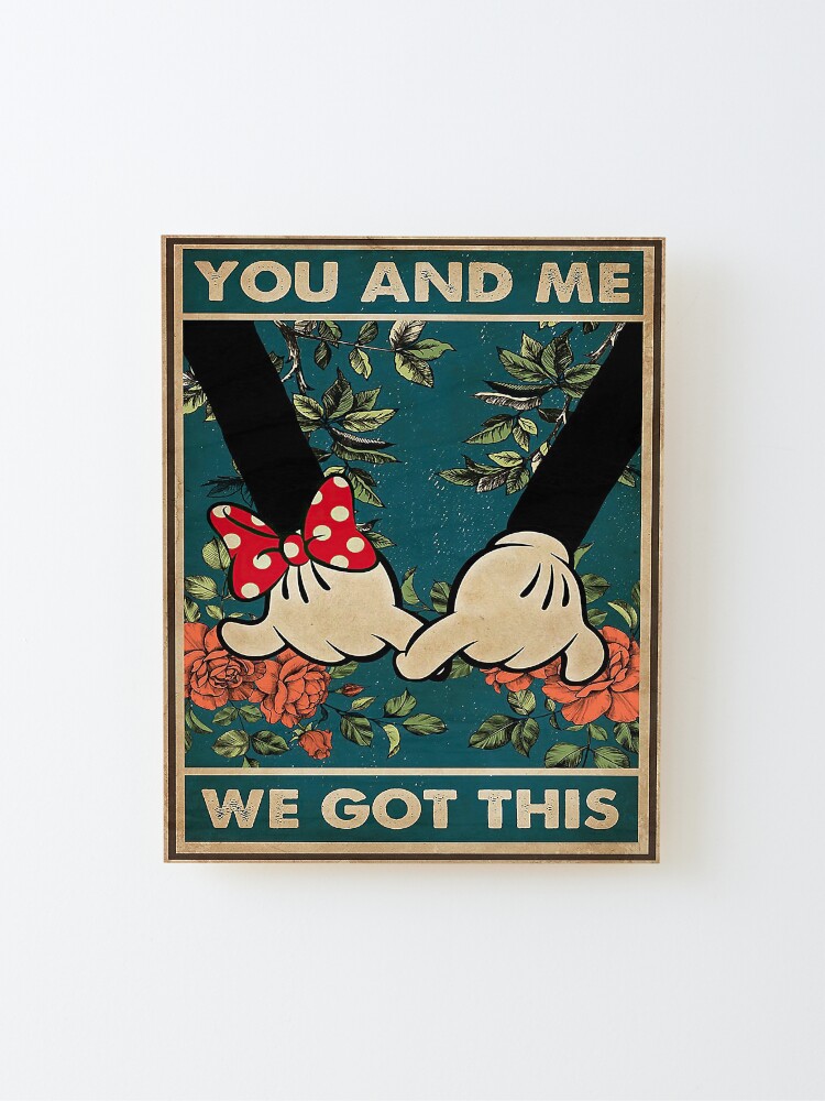Alternate view of Vintage Mouse Couple You And Me We Got This Mounted Print
