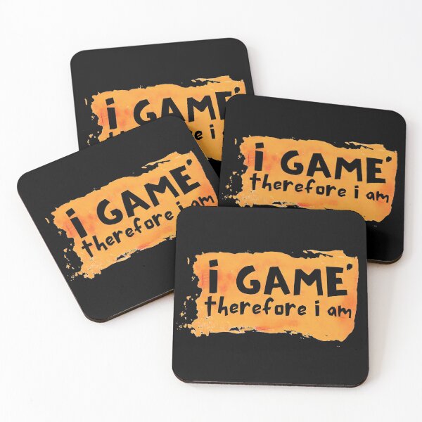Item preview, I Game Therefore I Am Orange Paint Design designed and sold by SweetAndSpice.