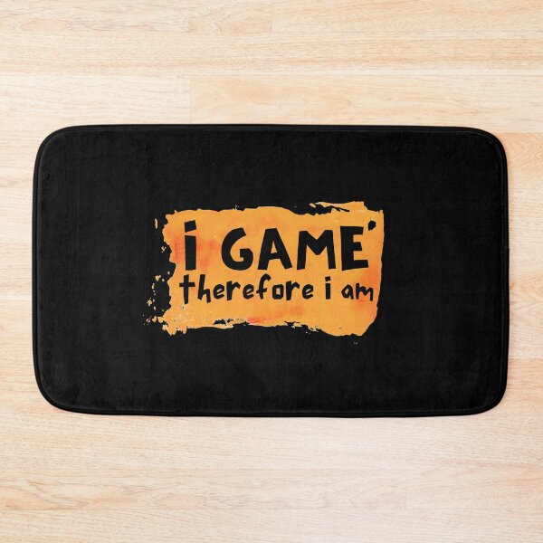 Item preview, I Game Therefore I Am Orange Paint Design designed and sold by SweetAndSpice.