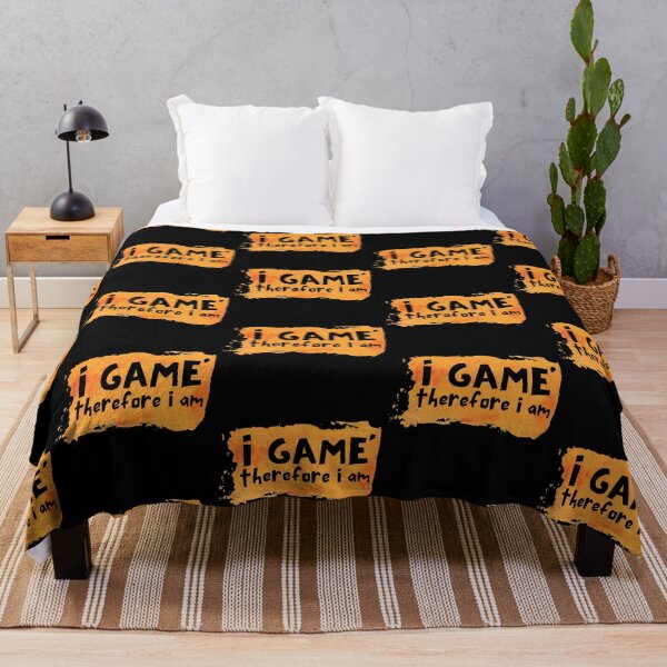 Item preview, I Game Therefore I Am Orange Paint Design designed and sold by SweetAndSpice.