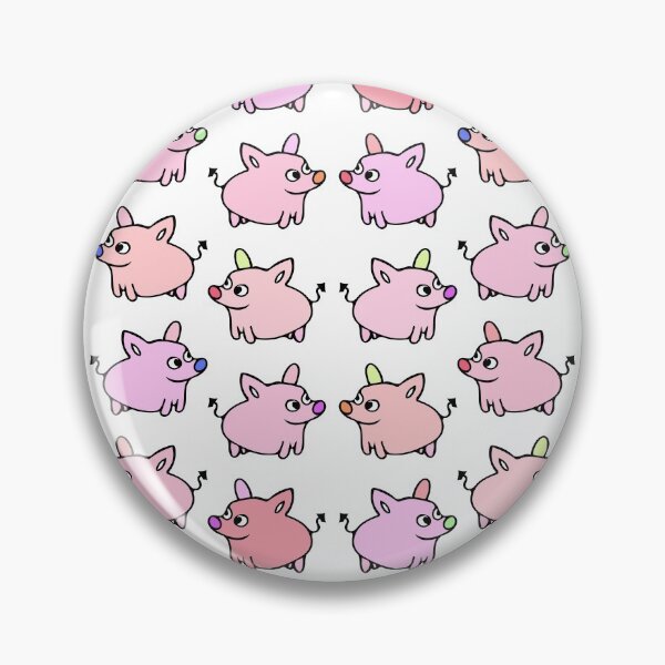 Item preview, Cute and Colorful Pig Pattern (white) designed and sold by Davey's Designs.